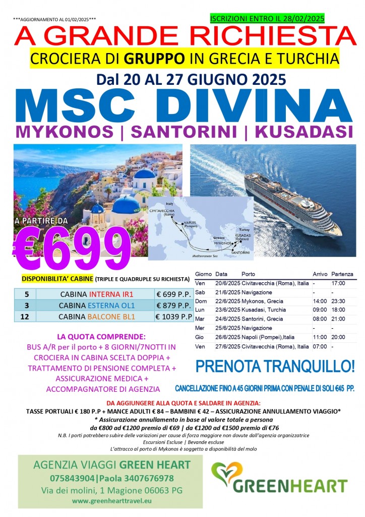 2025 MSC DIVINA GRECIA 20.06