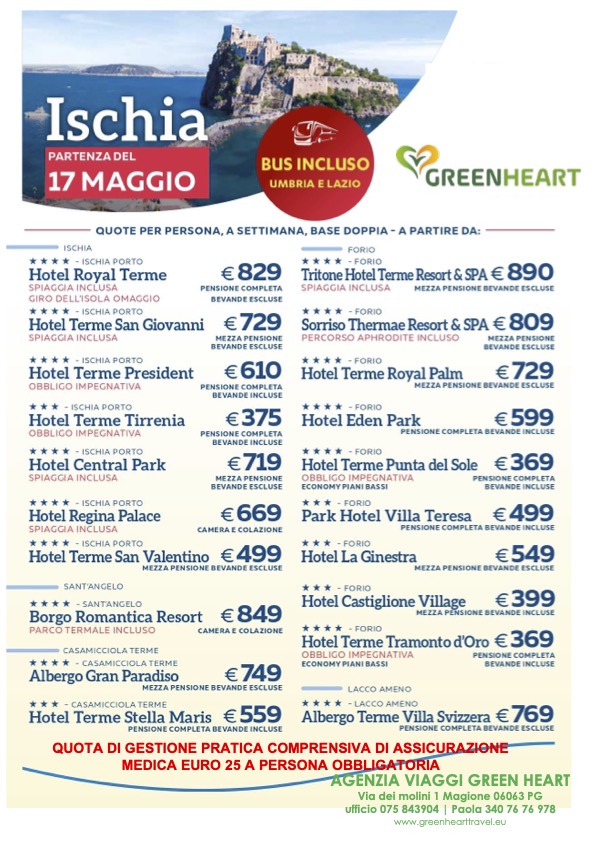 partenza 17 MAGGIO