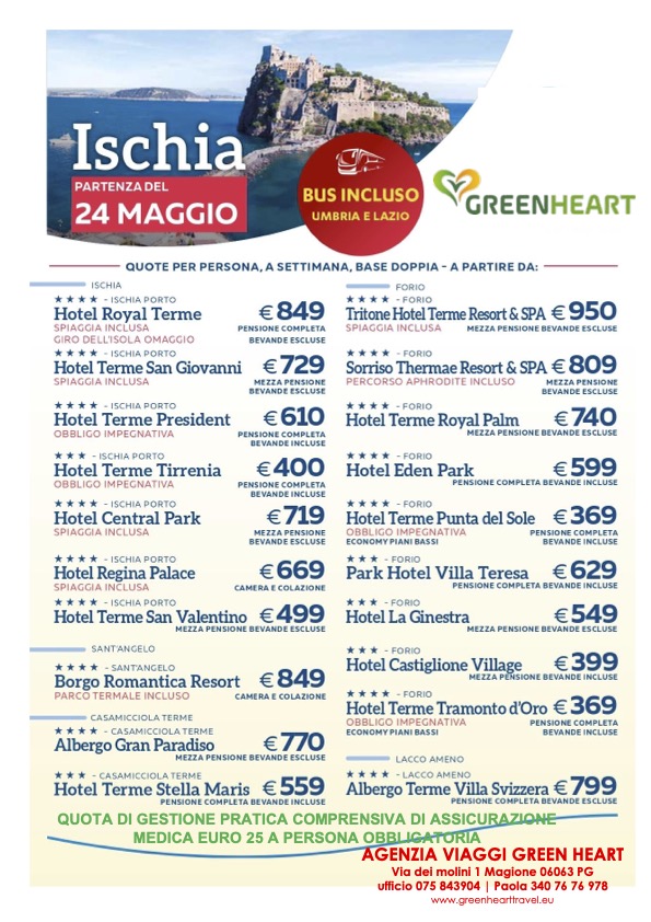 partenza 24 MAGGIO